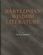 Lambert: Babylonian Wisdom Literature