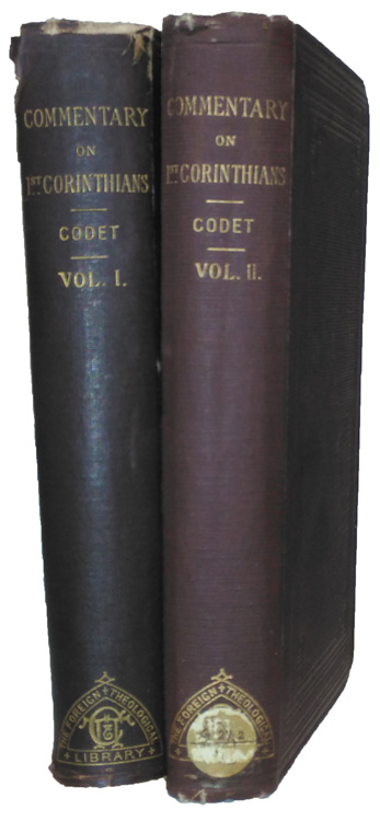 Frédéric Louis Godet [1812-1900], Commentary on St. Paul's First Epistle to the Corinthians, 2 Vols