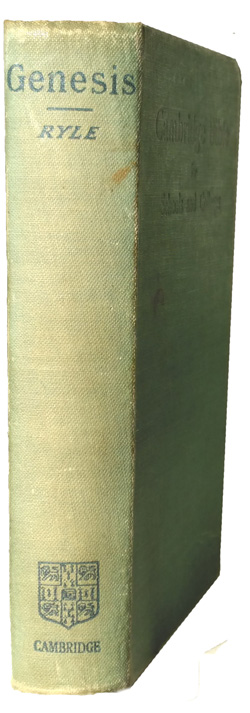 Herbert Edward Ryle [1856-1925], The Book of Genesis.