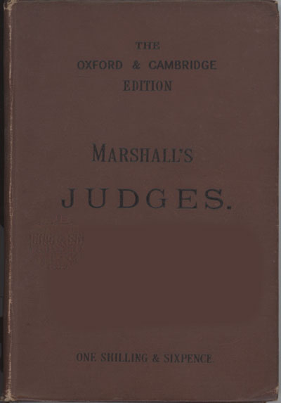 Frank Marshall [1848-1906], The Book of Judges with Maps, Notes, and Introduction
