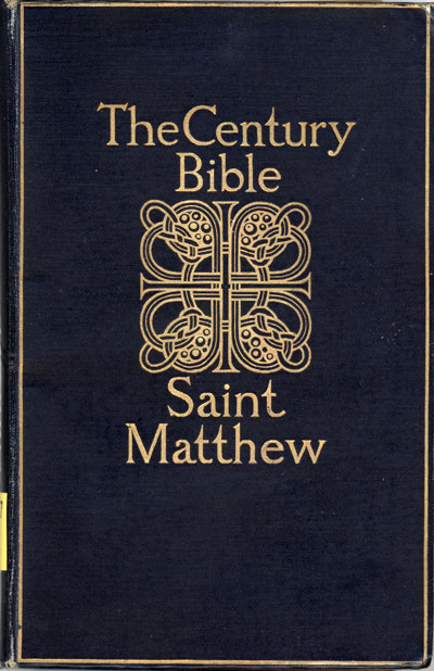 William Fletcher Slater [1931-1924], Matthew. The Century Bible