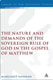 Margaret Hannan, The Nature and Demands of the Sovereign Rule of God in the Gospel of Matthew